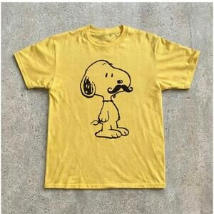 Yellow Snoopy Graphic Tee